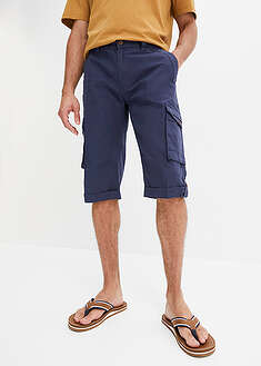 Reisitaskulliset bermudashortsit ilmavasta pellavasekoitteesta, Regular Fit