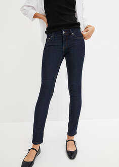 Keskivyötäröiset joustavat skinny-farkut - tummansininen denim - bonprix