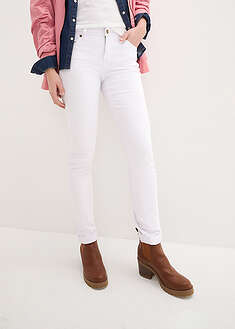 Keskivyötäröiset suorat joustavat farkut