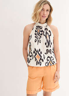 Toppi - luonnonvalkoinen-musta-auringonruskea-beige-painokuvioitu - bonprix