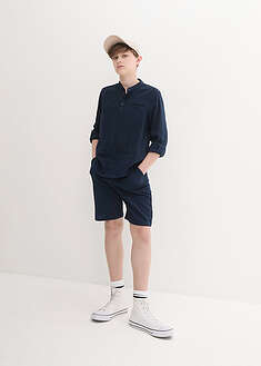 Camisa y pantalón corto (2 piezas) - Azul marino - bonprix