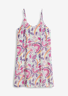 Minimekko - savuinen laventeli-tumma fuksia-malva-lila-akvamariini painokuvioitu - RAINBOW