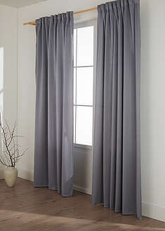 Peittävä verho (1kpl/pakkaus) - harmaa - bonprix