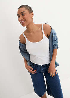 Pitkä luomupuuvillainen narutoppi, 2 kpl/pakkaus