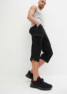 Pitkät reisitaskubermudat puhdasta puuvillaa, Regular Fit - tumma antrasiitti - bonprix