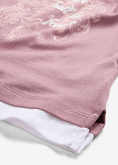 Puuvillainen 2in1-paita, 3/4-hiha