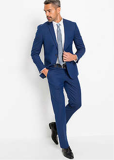 Puku ja solmio, Slim Fit (3-os. setti) - sininen - bonprix