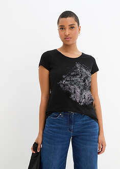 Puuvillainen slub-t-paita, lyhythihainen