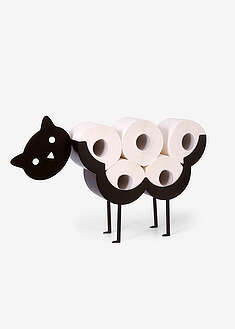 Vessapaperirullapidike, kissa - musta - bonprix