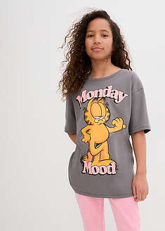 Lasten jerseypaita luomupuuvillasta - tummanharmaa - Garfield