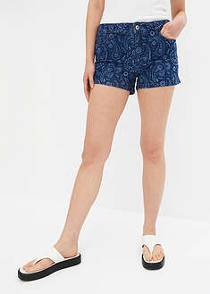 Painetut farkkushortsit - sininen denim - RAINBOW