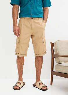 Reisitaskushortsit puhtaasta puuvillasta, Regular Fit - beige - bonprix