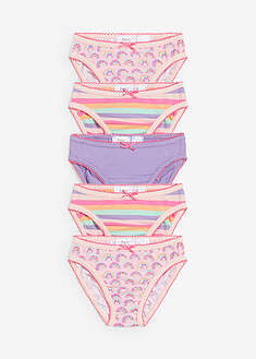 Lasten alushousut pehmeällä puuvillalla (5 kpl/pakkaus) - värikäs raidallinen - bonprix