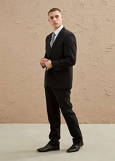 Puku (4-os. setti): pikkutakki, housut, kauluspaita, solmio, Regular Fit