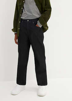Leveälahkeiset joustavat farkut, Loose Fit - harmaa denim - bonprix