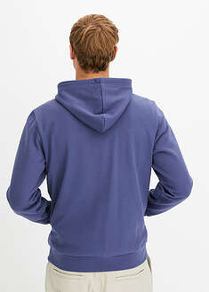 Hupullinen vetoketjullinen collegetakki - harmaansininen - bonprix