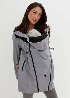 Lyhyt 3-in1 softshell-äitiystakki/-kantotakki