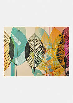 Kynnysmatto modernilla syksyisellä aiheella