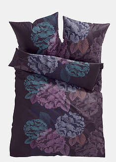 Kukkakuvioinen pussilakanasetti - lila - bonprix