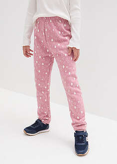 Lasten thermoleggingsit puhtaasta luomupuuvillasta - roosa-villanvalkoinen - bonprix