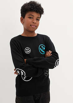 Neulepusero puhdasta puuvillaa - musta - bonprix