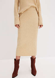 Neulottu kynähame - meleerattu beige - bonprix
