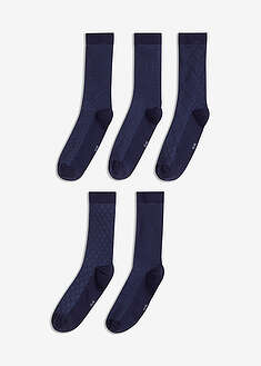 Puristamattomat sukat luomupuuvillalla (5 parin pakkaus) - musta - bonprix