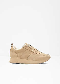 Paksupohjaiset tennarit - beige - bonprix