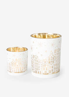 Tuikkukipot (2-os. setti) - valkoinen-kullanvärinen - bonprix