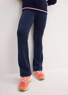 Trikoiset trumpettihousut sisäpuolen nukkapinnalla