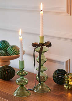 Kynttilänjalat (2-os. setti) - vihreä - bonprix