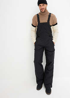 Vedenpitävät toppahousut henkseleillä - musta - bonprix