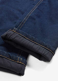 Jerseyvuorilliset Regular Fit -lämpöfarkut, Straight - tummansininen denim - bonprix
