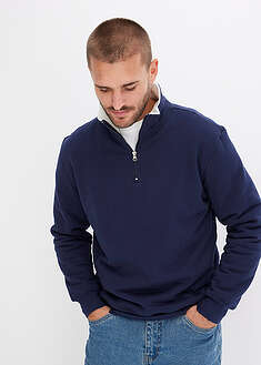 Sudadera térmica con cuello tipo troyer y forro cálido