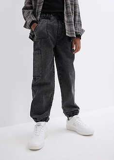 Lasten väljät reisitaskufarkut - tummanharmaa denim - bonprix