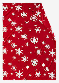 Lumihiutalekuvioinen torkkupeitto - punainen - bonprix