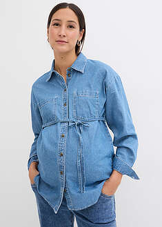 Äitiysfarkkupaita/imetysfarkkupaita puhtaasta puuvillasta - sininen denim - bonprix