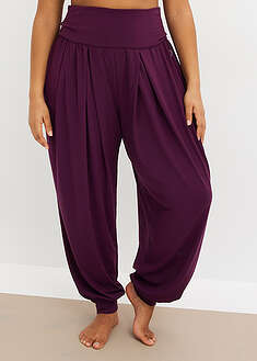 Leveät urheiluhousut taitettavalla vyötärönauhalla