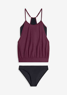 Tankini (2-os. setti) - purppura-musta - bonprix