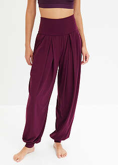 Leveät urheiluhousut taitettavalla vyötärönauhalla