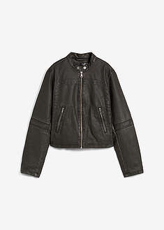 Biker-takki kuluneella ilmeellä - harmaa - bonprix