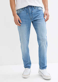 Ohuet suorat joustavat farkut, Regular Fit (2kpl/pakkaus) - keskisininen denim+harmaa denim - bonprix