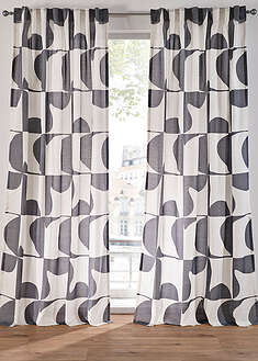 Graafisesti painokuvioitu verho kierrätetystä polyesteristä (1 kpl/pakkaus)