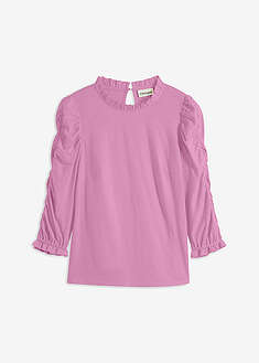 3/4-hihainen paita rypytyksillä - vaalea pinkki - bonprix