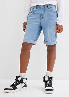 Lasten joustavat bermudat, slim fit - bleu clair denim - bonprix