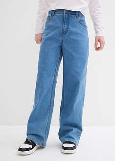 Erittäin väljät suorat stretch-farkut - vaaleansininen denim - bonprix