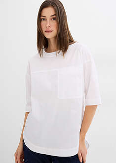 Oversize-pusero - valkoinen - bonprix
