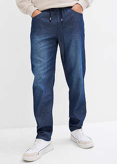 Kuminauhavyötäröiset farkut kesäisestä denimistä, Classic Fit (2kpl/pakkaus) - tummansininen denim+tummanharmaa denim - bonprix