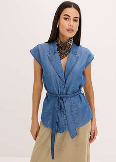Hihaton bleiseri lyocellista - blue stone - bonprix