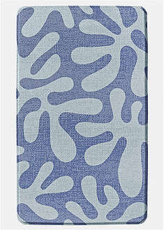 Kylpyhuonematto memory foam -materiaalista - sininen painokuvioitu - bonprix